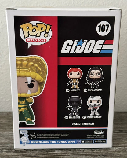 Funko Pop G.I. Joe Serpentor Retro Toys Vinyl Figure #107 Summer Convention