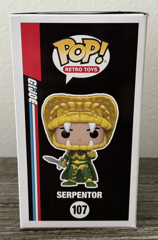 Funko Pop G.I. Joe Serpentor Retro Toys Vinyl Figure #107 Summer Convention