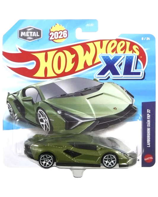 Hot Wheels XL Lamborghini Sián FKP 37 Green Metal 1:43 Die-Cast