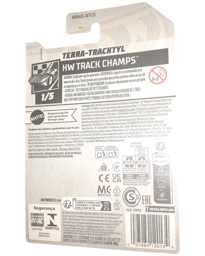 Hot Wheels Terra-Tracktyl Black 1:64 Die-Cast HW Track Champs 1/5 #131/250