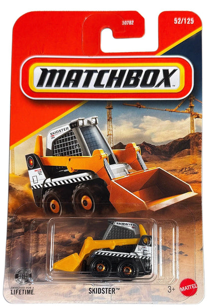 Matchbox 2026 Construction Skidster Skid Steer Loader Yellow 1:64 Die-Cast #52/125