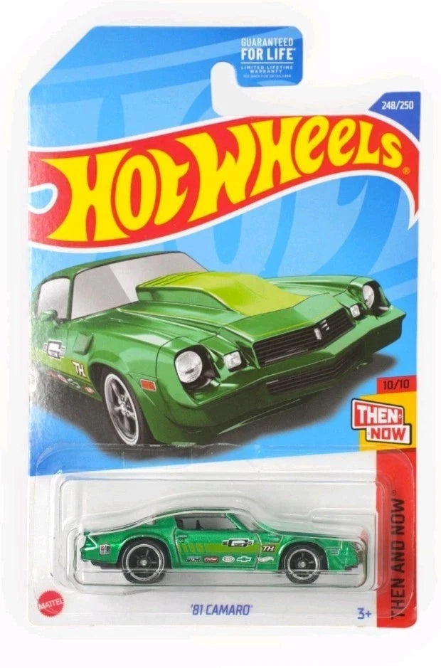 Hot Wheels Super Treasure Hunt '81 Camaro Green Then and Now 248/250