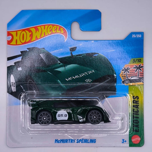 Scratch & Dent Hot Wheels Short Card McMurtry Speirling Green 3/10 25/250