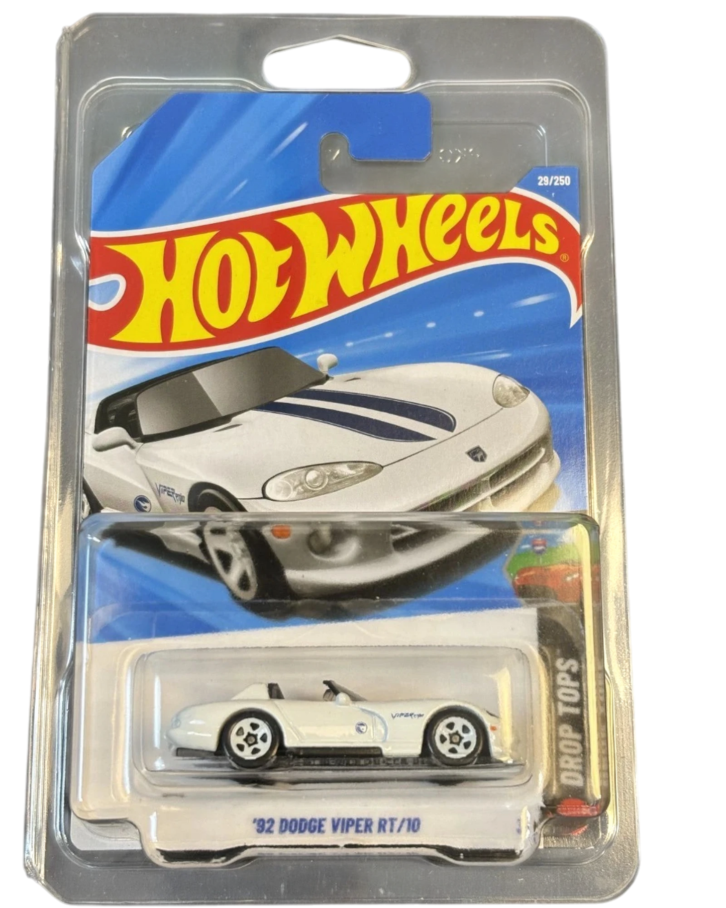 Hot Wheels Treasure Hunt '92 Dodge Viper RT/10 1:64 Die-Cast – Drop Tops #29/250