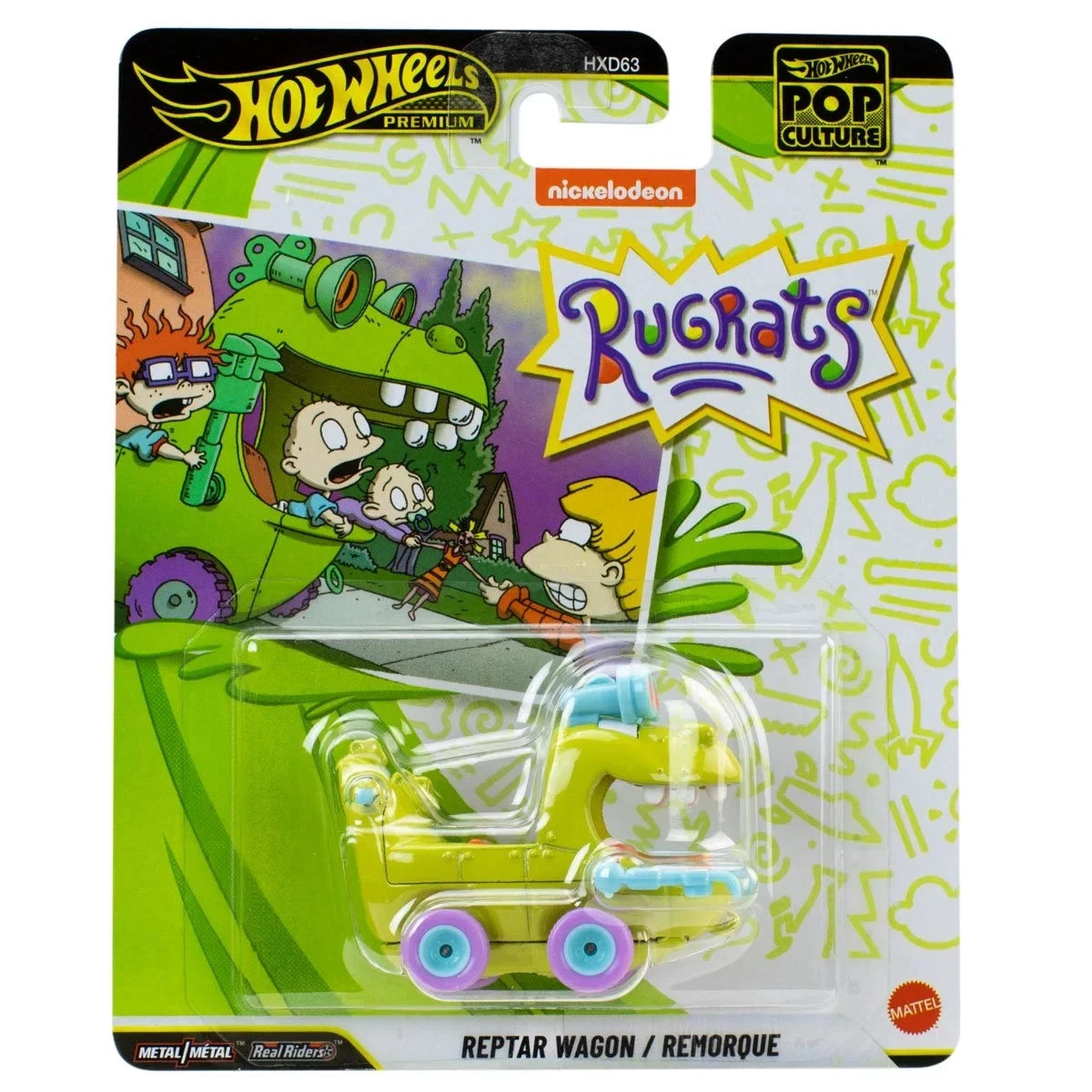 Hot Wheels Rugrats Reptar Wagon Die Cast 1 64 Scale Nickelodeon Limited Edition