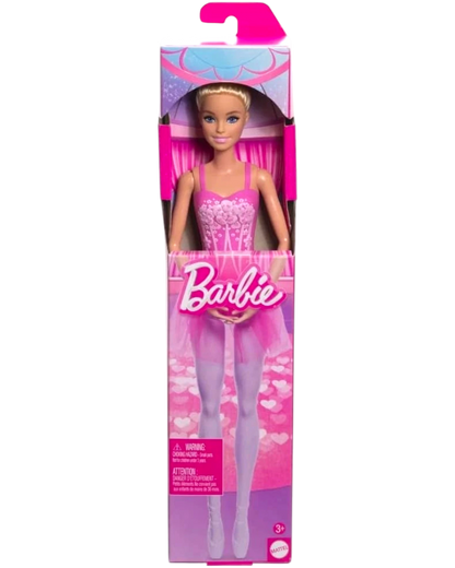 Barbie Ballerina Doll Blonde With Purple Expandable Tutu Poseable Arms New