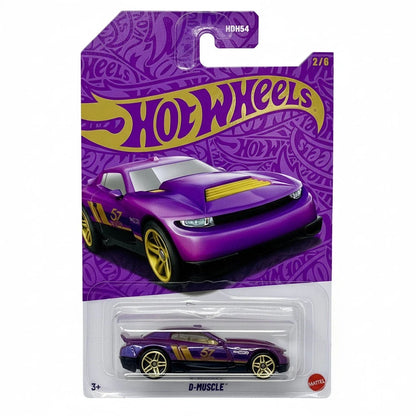 Hot Wheels 57th Anniversary D Muscle Purple Pearl And Gold 1:64 Die Cast 2 of 6
