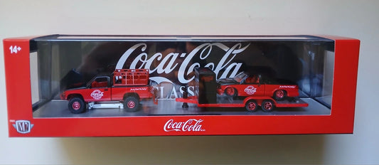 M2 Machines Coca-Cola Hauler 1990 GMC Sierra 1500 4x4 & 1995 GMC S-15 Sonoma Chase /750 #/750