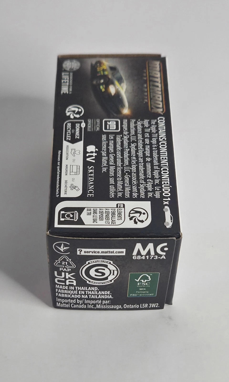 Matchbox The Movie Chevy Stock Car Black 1:64 Die-Cast #6/12 Power Grab