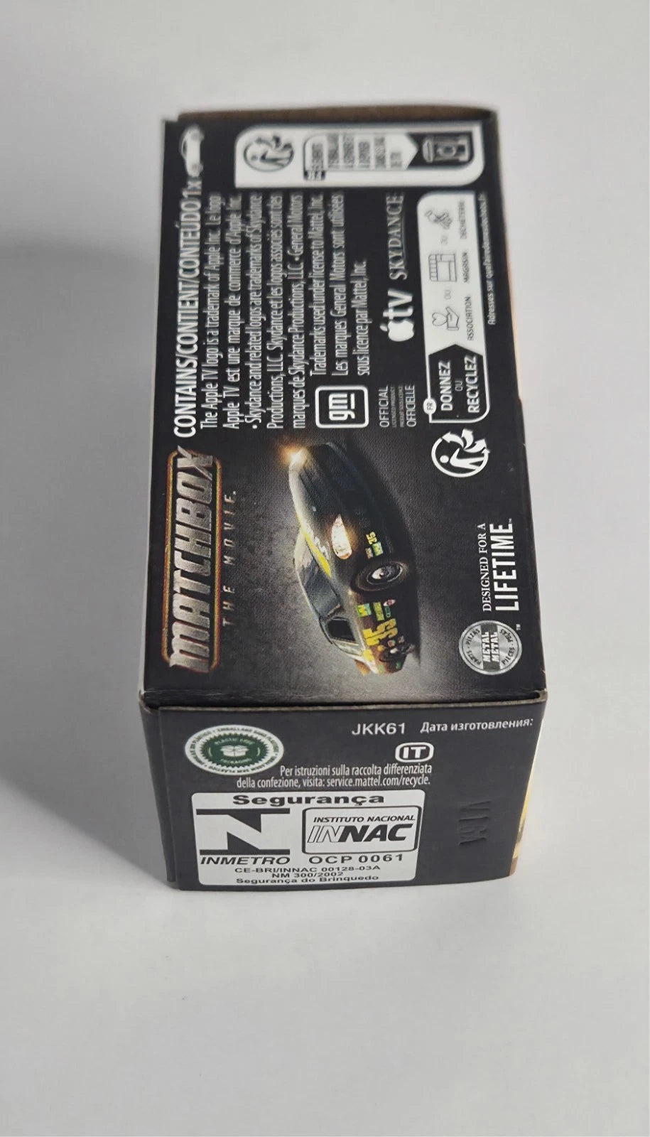 Matchbox The Movie Chevy Stock Car Black 1:64 Die-Cast #6/12 Power Grab