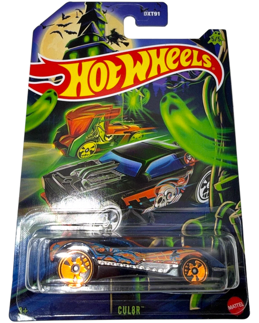 Hot Wheels toy car in packaging with colorful design