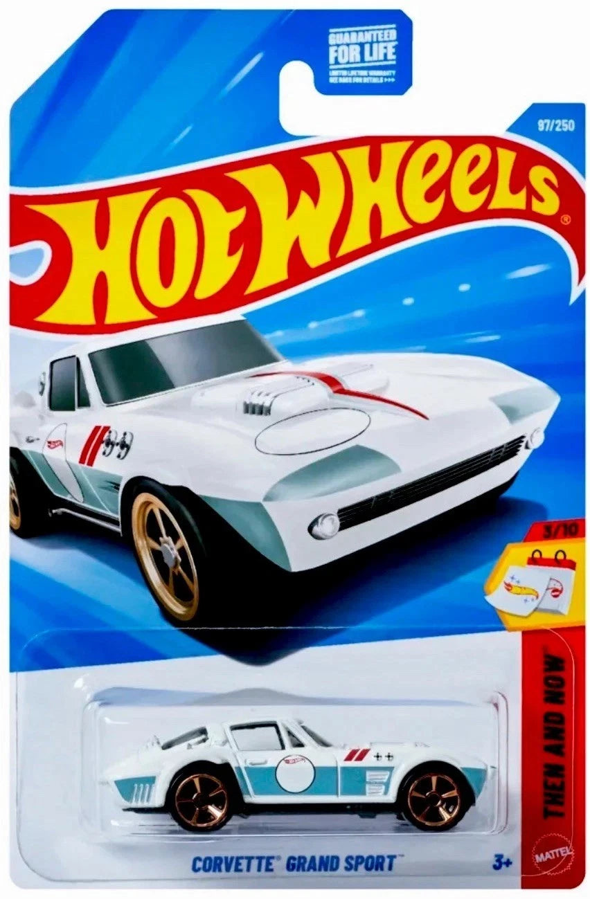 Hot Wheels Corvette Grand Sport Die Cast Collectible Vehicle 97/250 Then and Now Edition 3 of 10