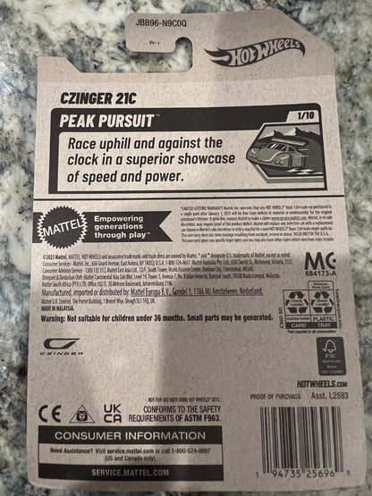 Hot Wheels Czinger 21C 1:64 Die-Cast Peak Pursuit 192/250 White New