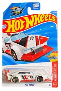 Hot Wheels Treasure Hunt Mad Manga White/Red 1:64 Let's Race #217/250