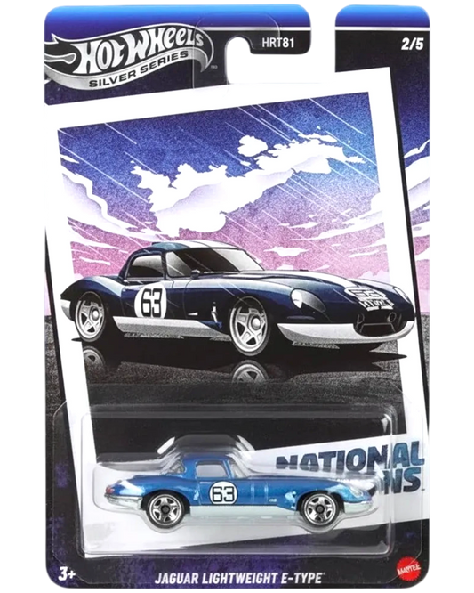 Hot Wheels Jaguar Lightweight E Type Die Cast 1 64 Scale Silver Series Two New