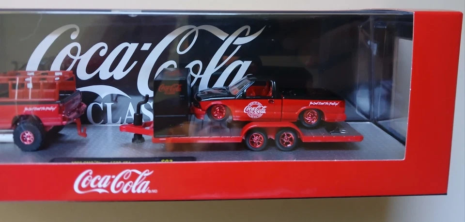 M2 Machines Coca-Cola Hauler 1990 GMC Sierra 1500 4x4 & 1995 GMC S-15 Sonoma Chase /750 #/750