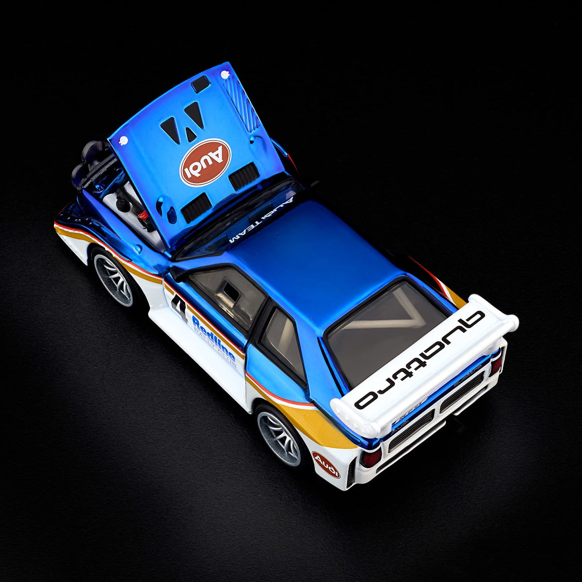 Hot Wheels RLC Exclusive 1985 Audi Sport quattro S1 Spectraflame Otto Blue 1:64 Die-Cast JJY70-9893