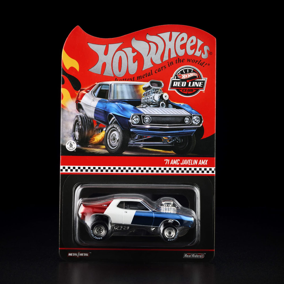 Hot Wheels RLC Exclusive '71 AMC Javelin AMX Red White Blue Spectraflame 1:64 Die-Cast