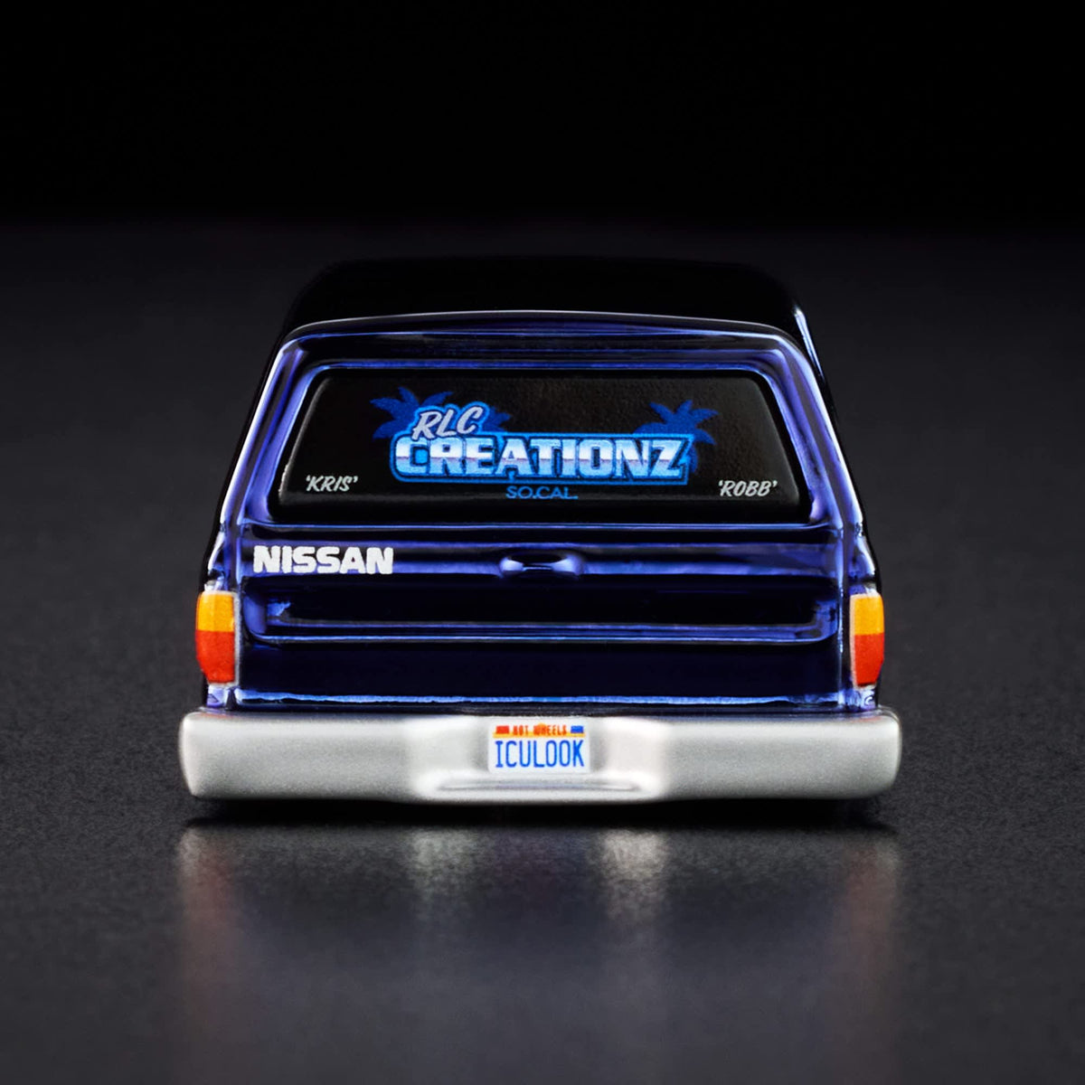 Hot Wheels RLC Exclusive 1986 Nissan 720 King Cab Spectraflame Steel Blue 1:64 Die-Cast JJY64-9893