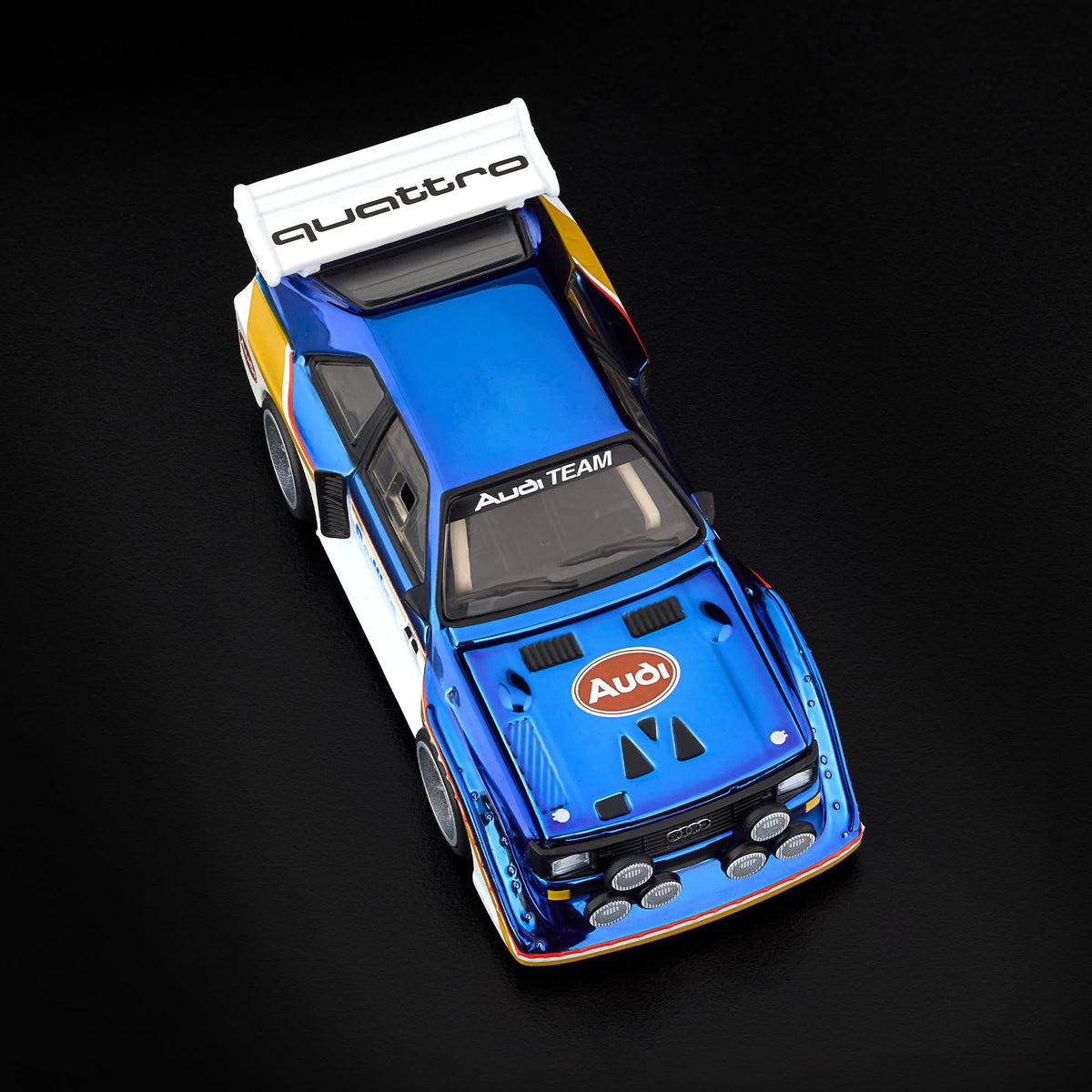 Hot Wheels RLC Exclusive 1985 Audi Sport quattro S1 Spectraflame Otto Blue 1:64 Die-Cast JJY70-9893